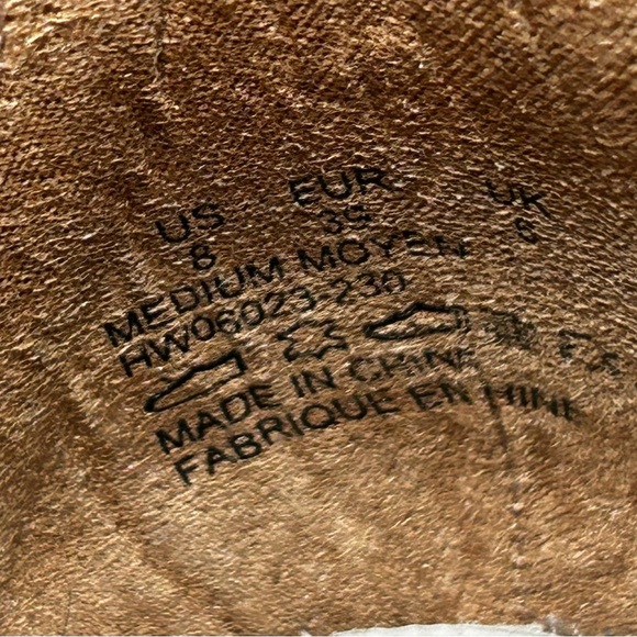 HUSH PUPPIES SIZE 8 Tan 3” heel Reyna Mariska open toe ankle, boots, leather - Picture 10 of 10